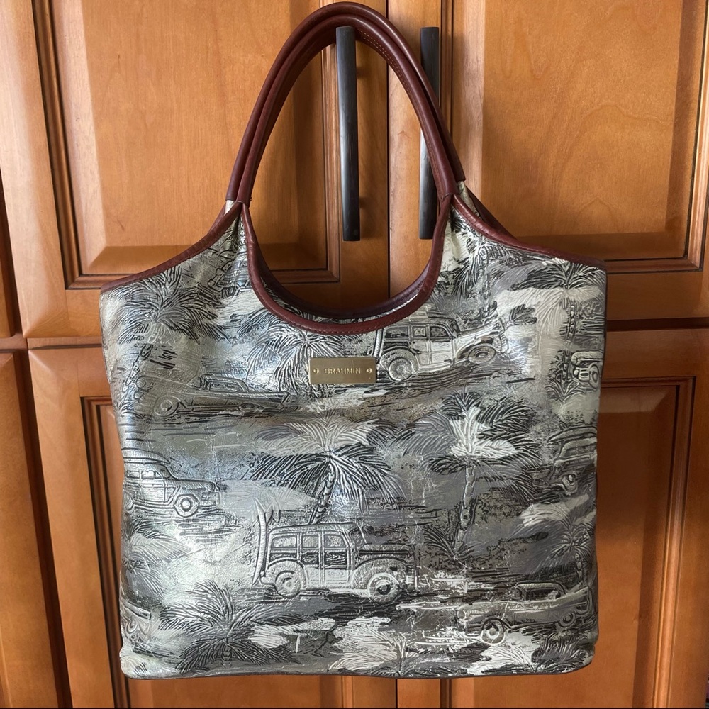 Brahmin Copa Cabana Chrome Tote